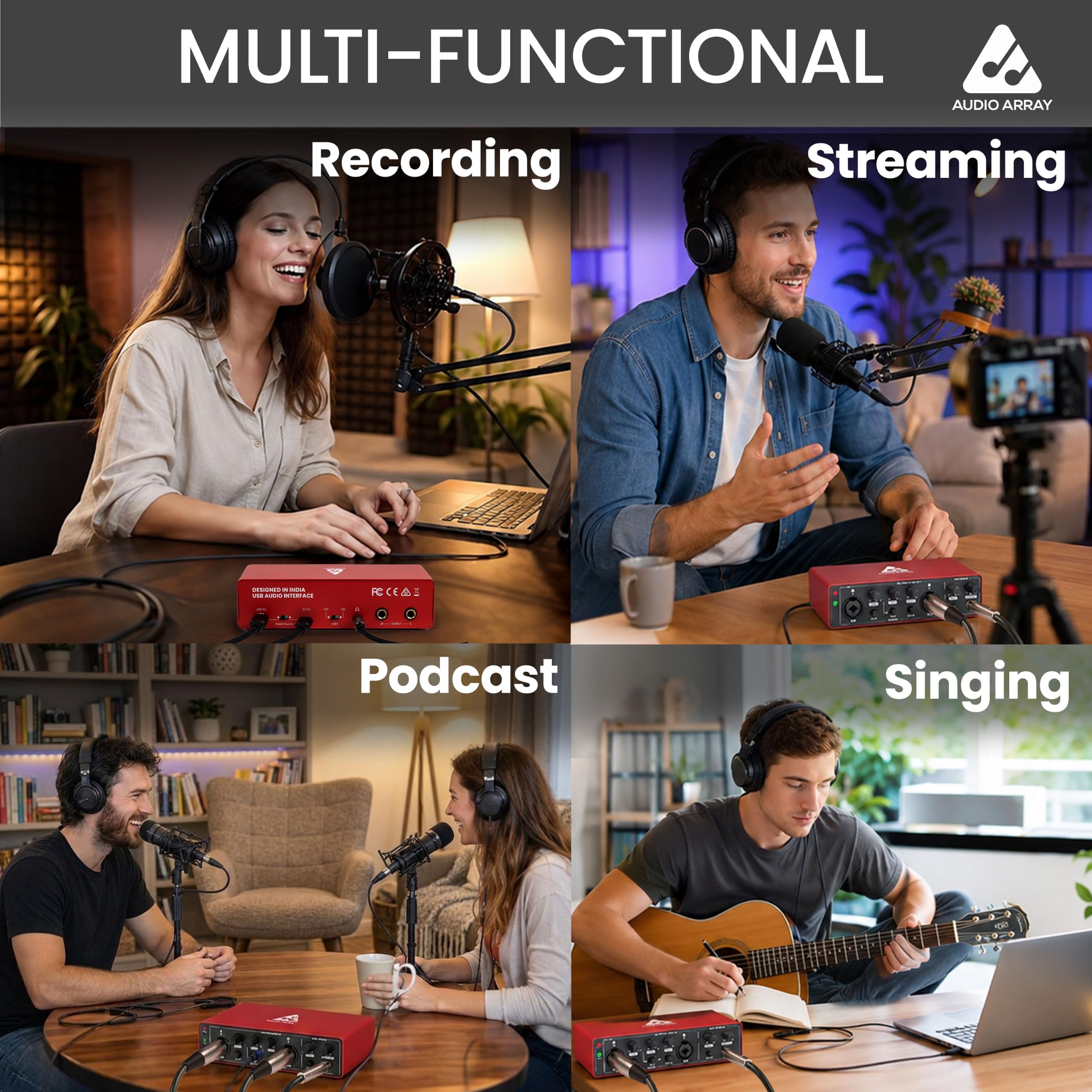 Audio Array AI-04 HD: Pro Audio Interface - 3yr Warranty -9 Audio Array AI-04 HD: Pro Audio Interface - 3yr Warranty -9