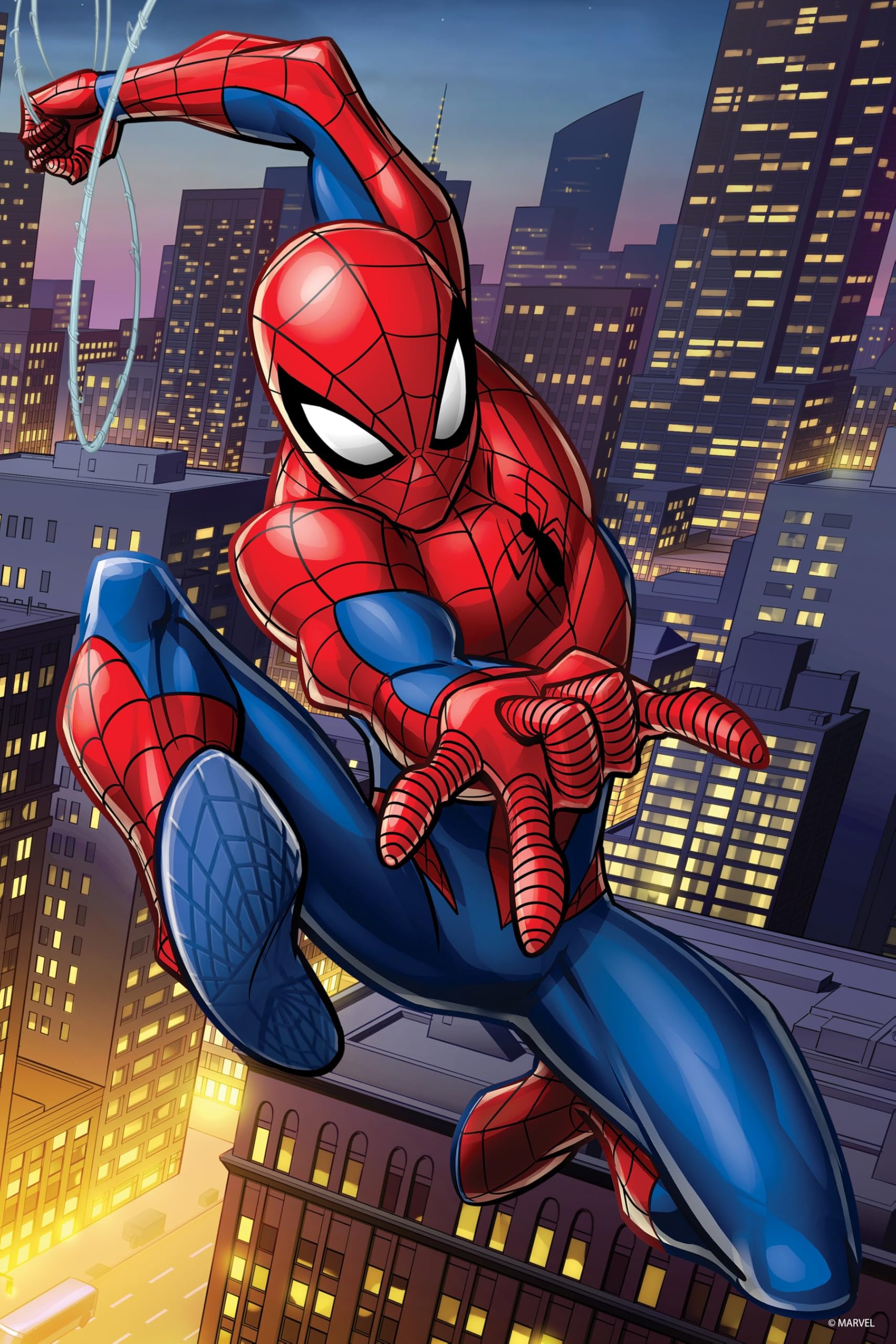 PRIME 3D | Marvel - Spider-Man | 3D Lenticular Jigsaw Puzzle in a Shaped Collectible Tin | 31cm x 46cm - 300 pcs | Games & Puzzles | Ages 6+