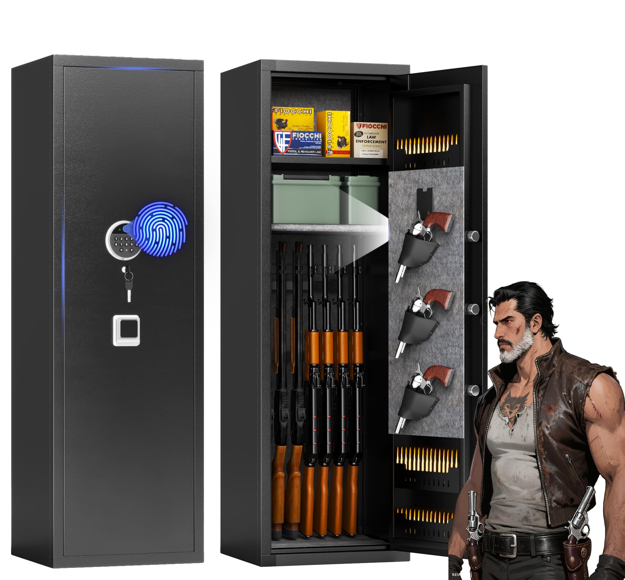 Beaunatixx 12-15 Fingerprint Gun Safe