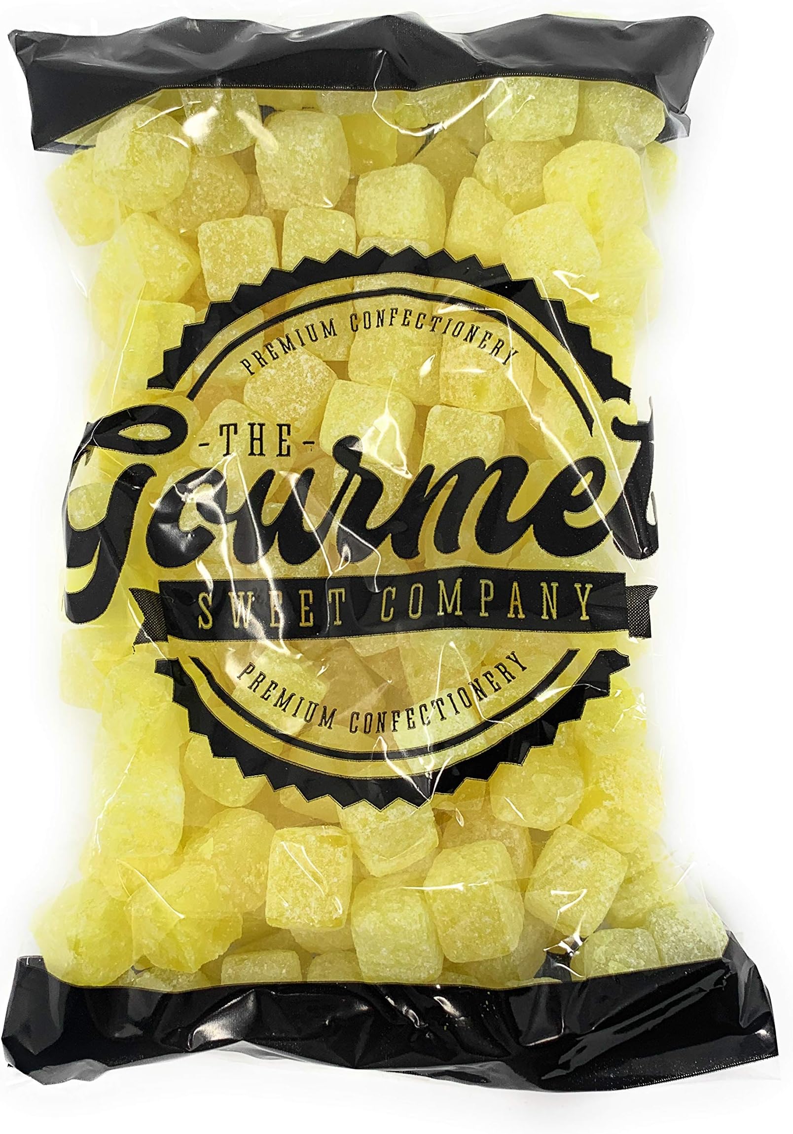 Pineapple Cubes 1kg Share Bag by The Gourmet Sweet Company