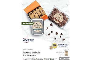 Avery Round Labels for Laser and Inkjet Printers