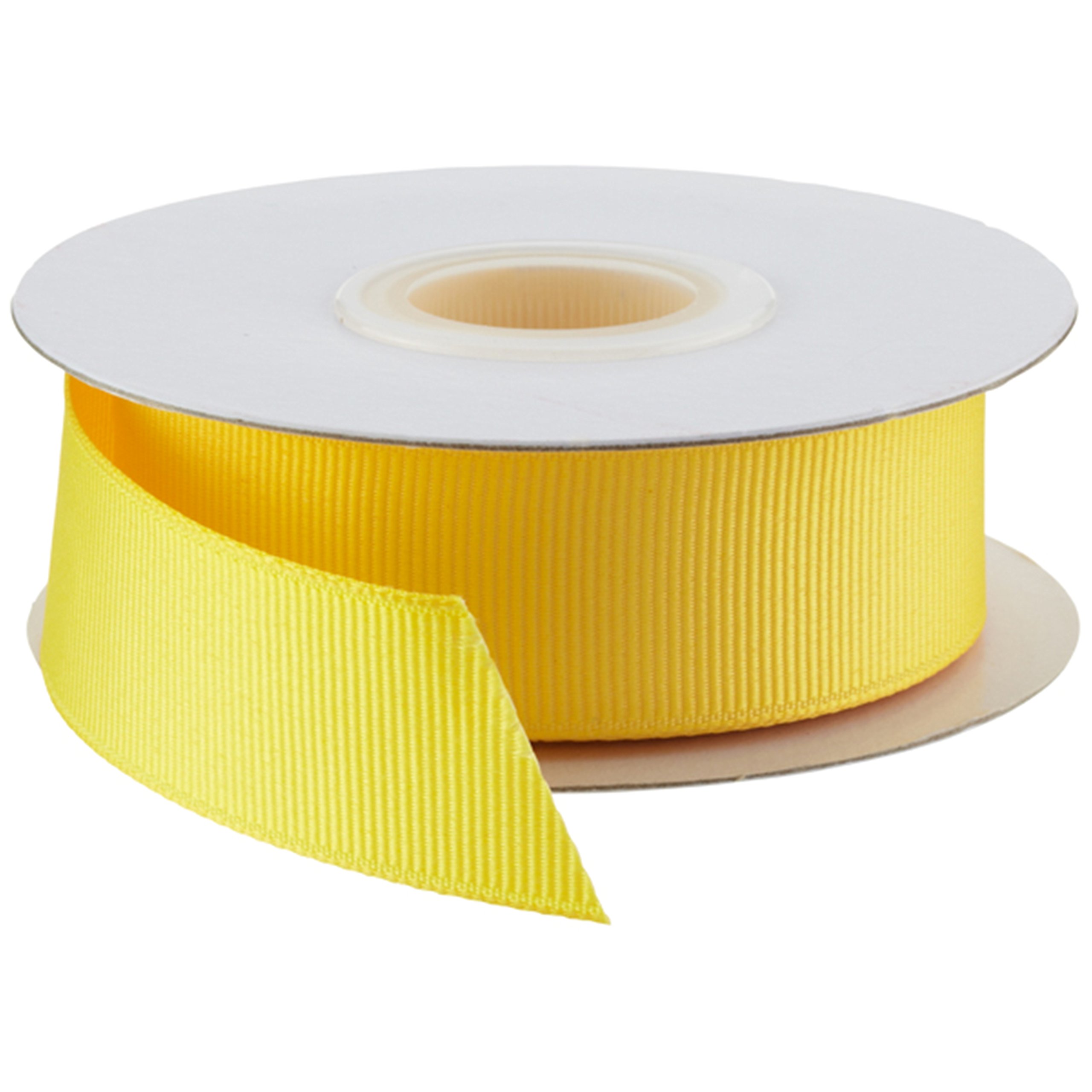 Grosgrain Ribbon -23 Meters / 25 Yards Rolls for Gifts Wrap Sew Party Decorations Events Wedding Christmas Crafts Bows DIY Bouquets Cake Double Sided Sizes 50mmBuy 3 GET 1 Free (Yellow)