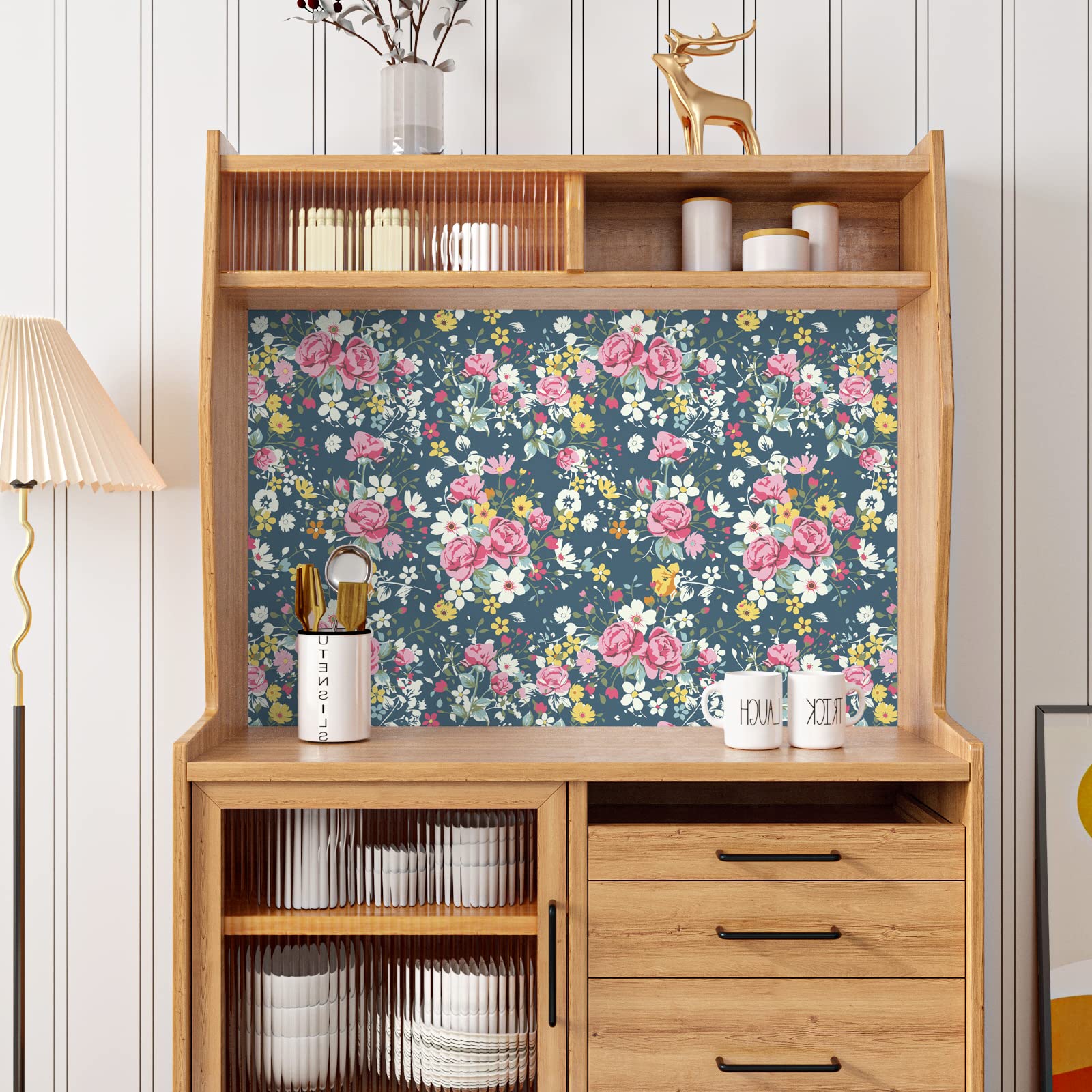 Carta Da Parati Floreale Autoadesiva VaryPaper – 44,5x800 Cm, Vinile Impermeabile E Lavabile Per Cucina, Bagno E Mobili