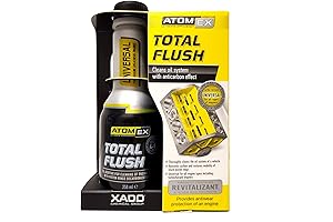 Engine Oil System Cleaner for Contaminants & Sludge Removal - ATOMEX Total Flush Revitalizant