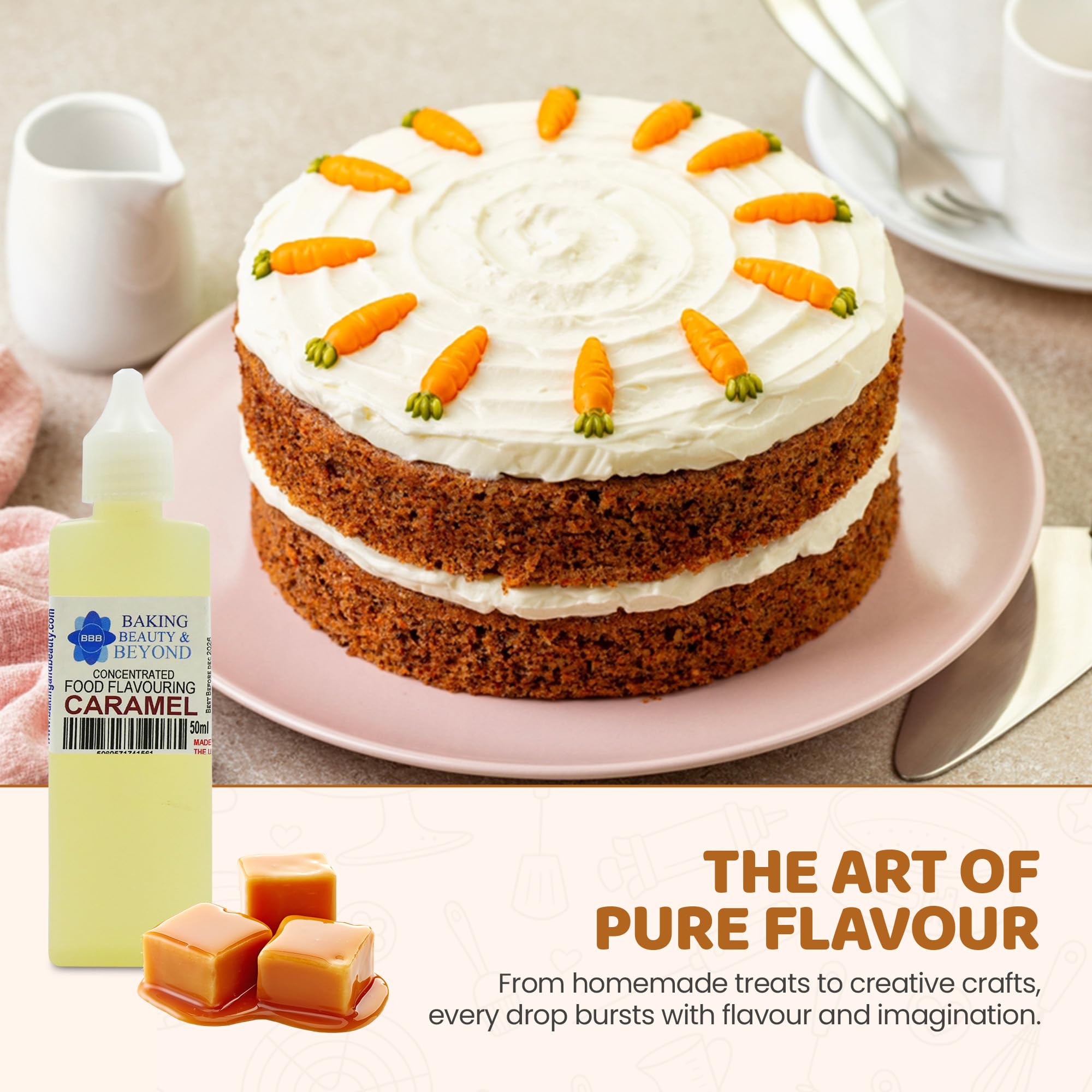 Baking Beauty and Beyond Concentrated Food Flavouring - Caramel (50ml) — view 4