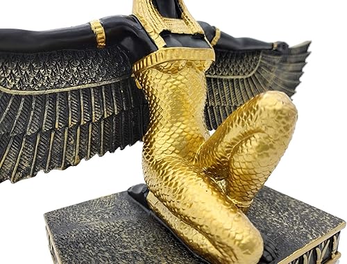 Miniatura 6 de Uziqueif Estatua de Isis Diosa egipcia, estatuas de dioses egipcios y adornos de la diosa Isis Ojo de Egipto adornos regalos esculturas del santo