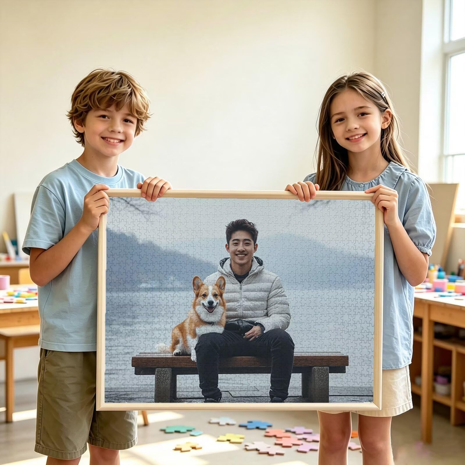 Spersonalizowane puzzle, niestandardowe drewniane puzzle fotograficzne