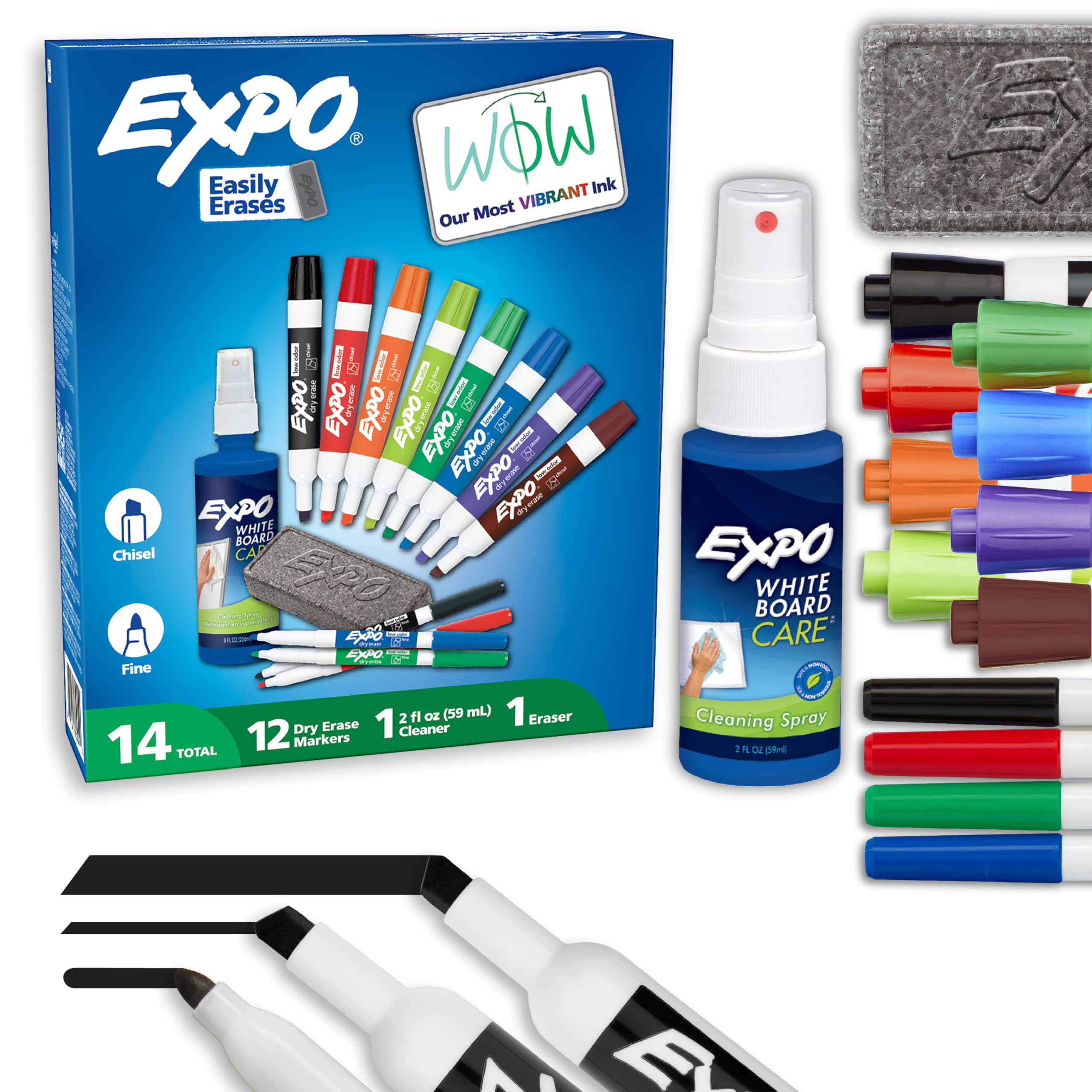 Amazon.com : EXPO Dry Erase Markers Kit, Fine and Chisel Tip