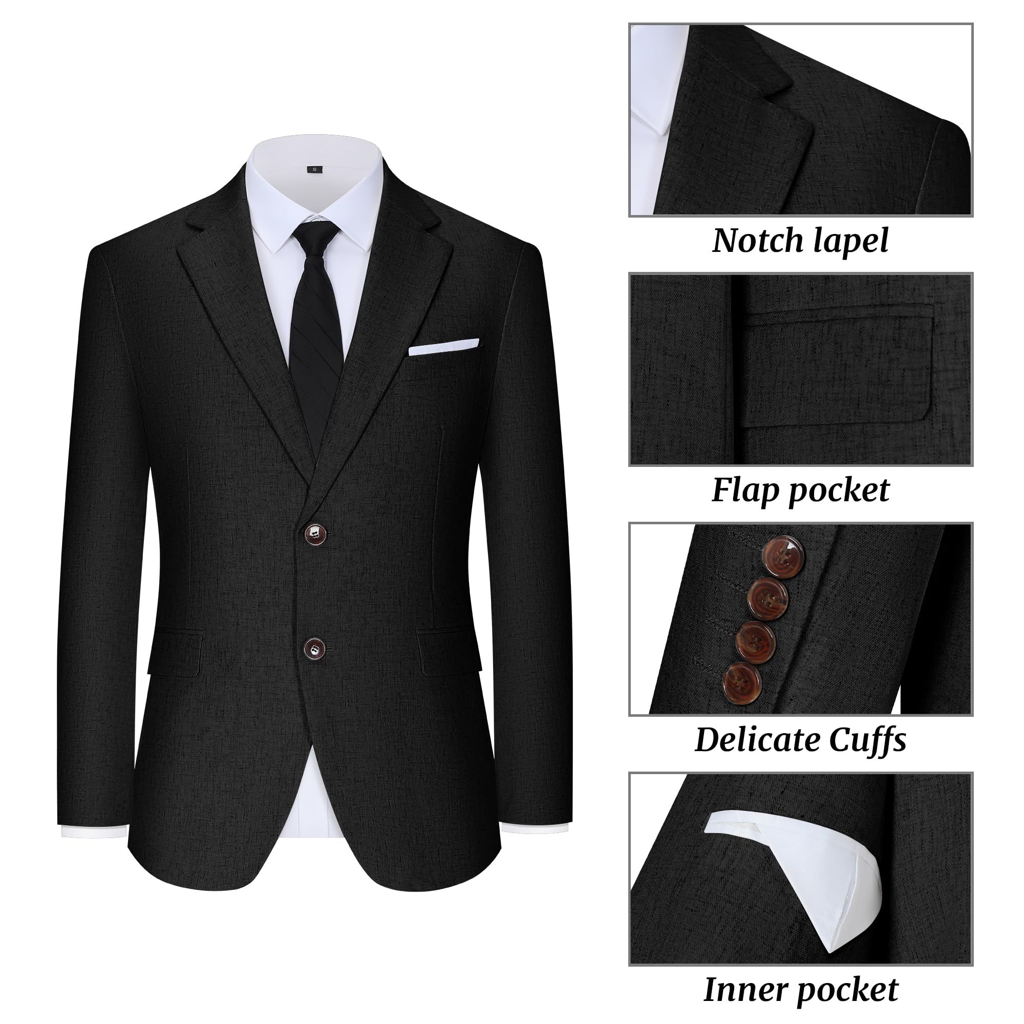 Leinenanzug für Herren, lässig, schmale Passform, Vintage-Anzüge, Trauzeugen, Anzüge, Hochzeit, Sommer, Strand, Blazer, Weste, Hose