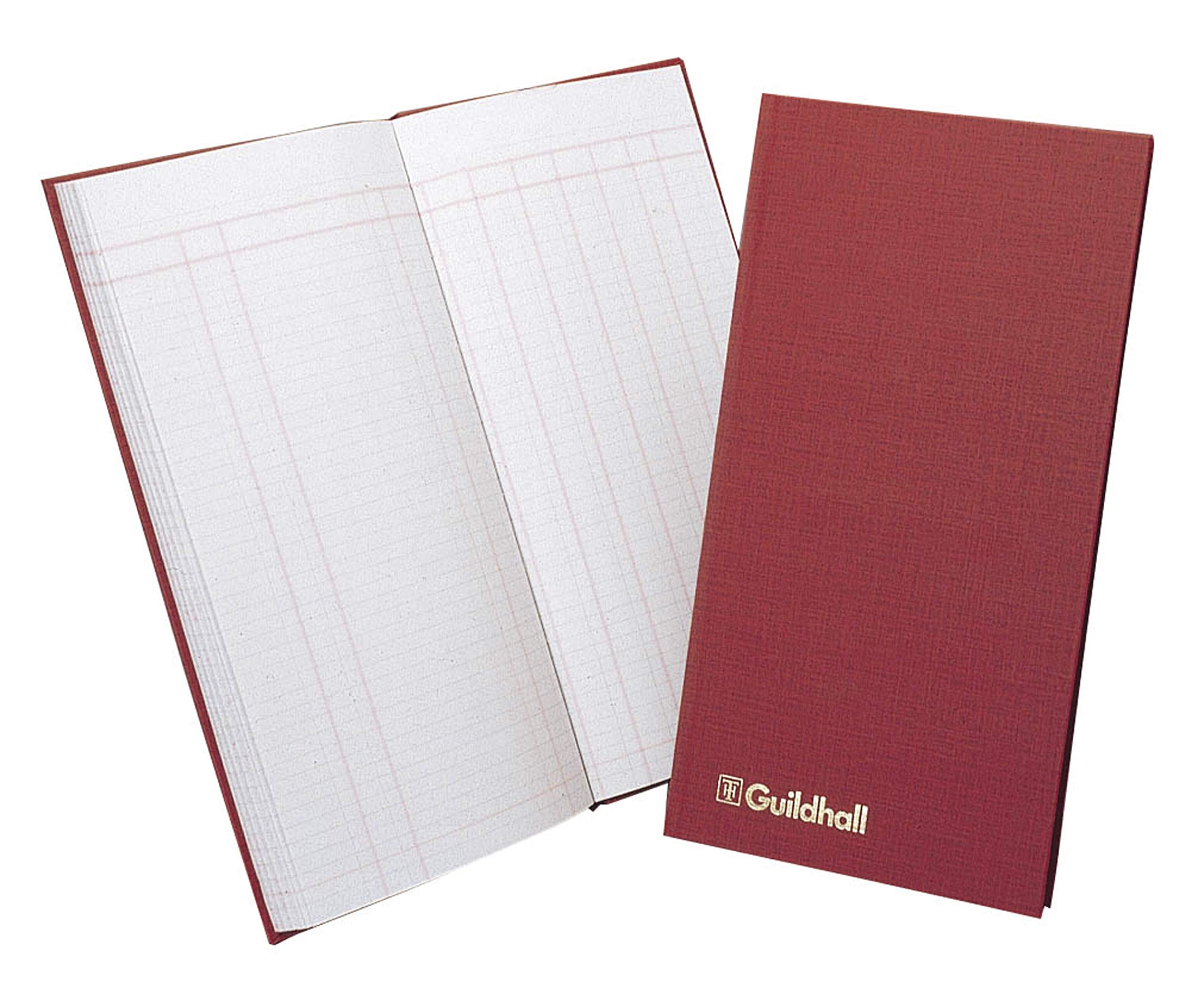 Guildhall Petty Cash Book T272 Red cover 298 x 152mm 80 pages 95gsm ledger paper
