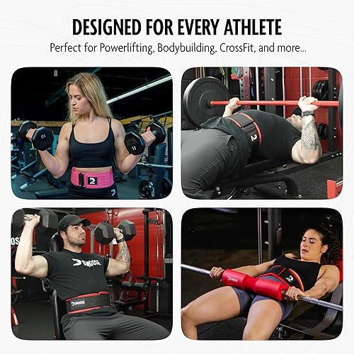 Miniatura 6 de DMoose Weight Lifting Belt - Auto Locking Gym Belt for Olympic Training, WOD, Cross Training for Men and Women - 4" Nylon Workout belt with