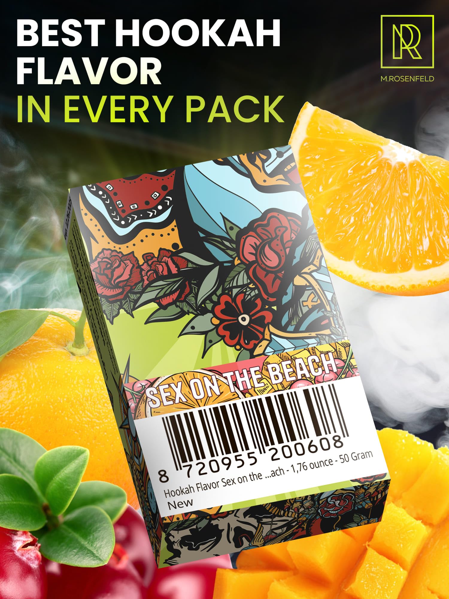 Amazon.com: Sex on The Beach Hookah Flavor - 1,76 ounce (50 gram) Non  Tobacco Hooka Flavor for your Bowl