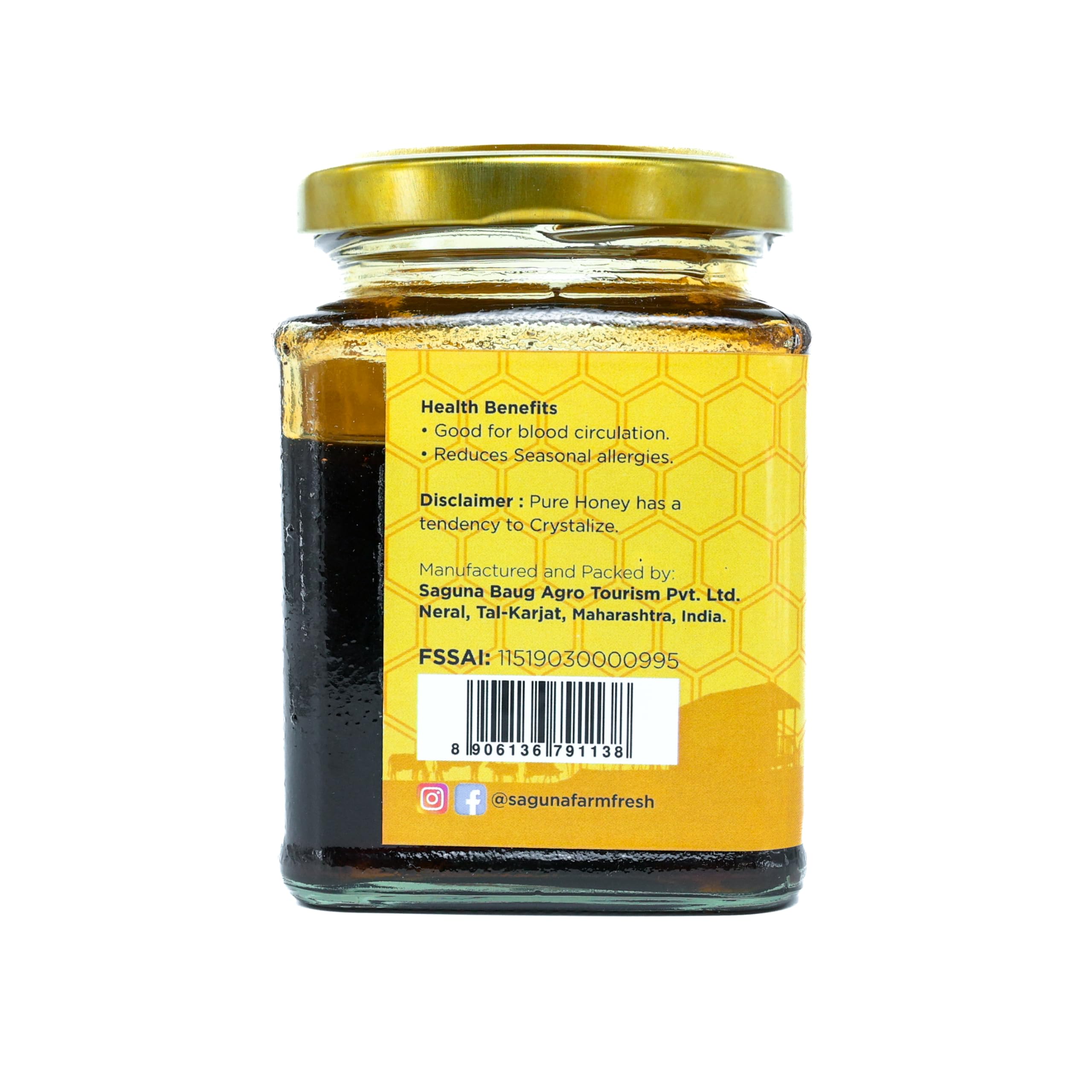 Saguna Baug Natural Ajwain Nectar Raw Honey - 250gm | Unprocessed, Unpasteurized, No Artificial Sugar or Colour Adulteration 2