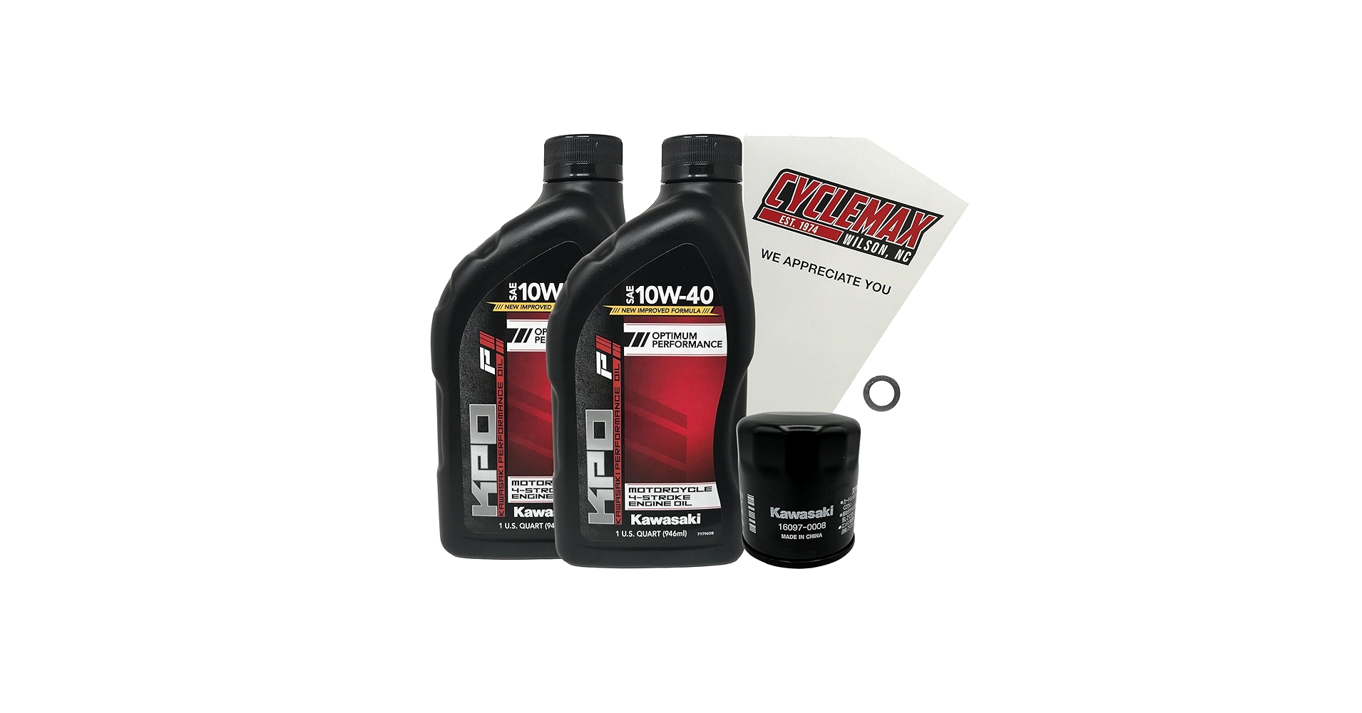 Amazon.com: Cyclemax Standard 10W-40 Oil Change Kit