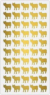 50 Wedding Meal Stickers - Place Card Stickers - Meal Stickers - Place Card Menu Choices - Meal Choice Wedding - Wedding Meal Stickers (Gold, Beef)
