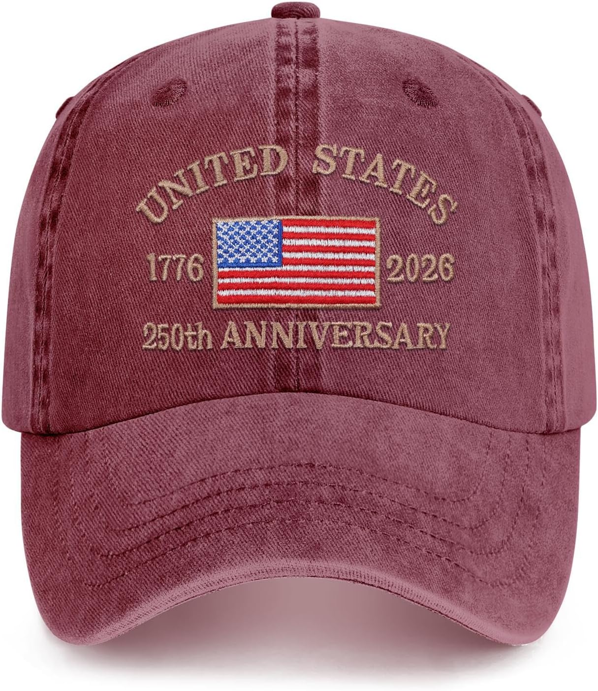 250 Anniversary USA Hat Baseball Cap for Men Women Embroidered
