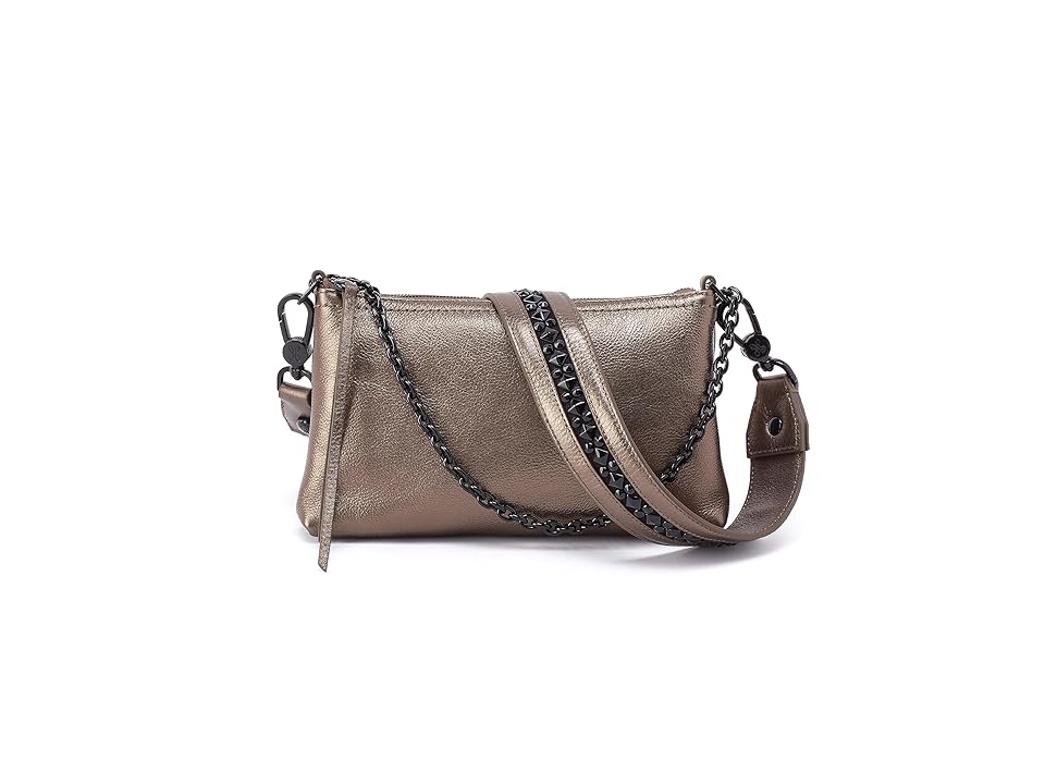 HOBO Darcy (Pewter) Cross Body Handbags INTERNATIONAL SHIPPING