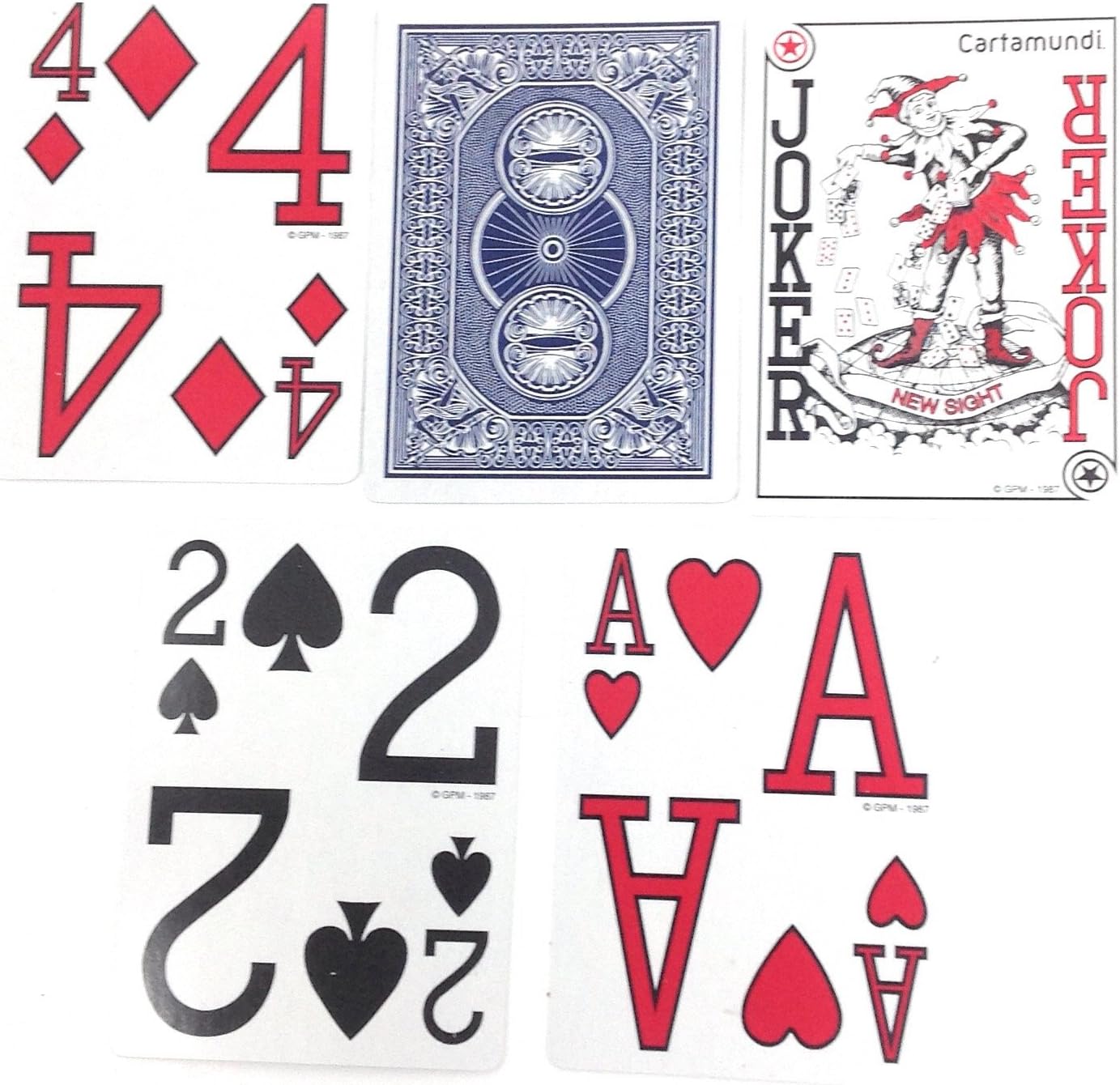 Large Print Playing Cards, One deck, Assortment