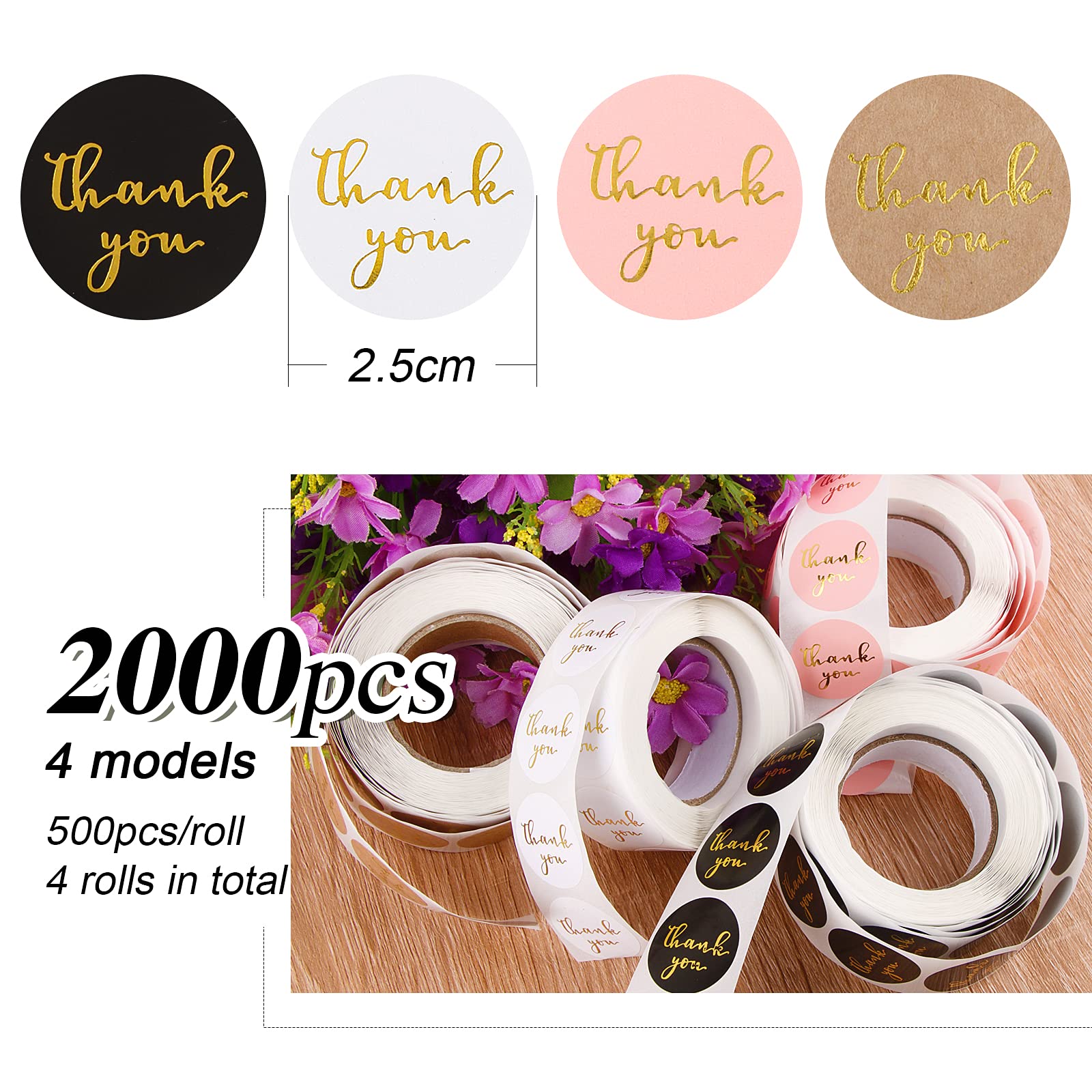 Diyfixlcd 500 Adesivi A Forma Di Cuore Per Buste, Adesivi A Forma Di Cuore, Trasparenti Con Cuore Abbronzante, 3,5 Cm, Rotondi, Per Biglietti Di