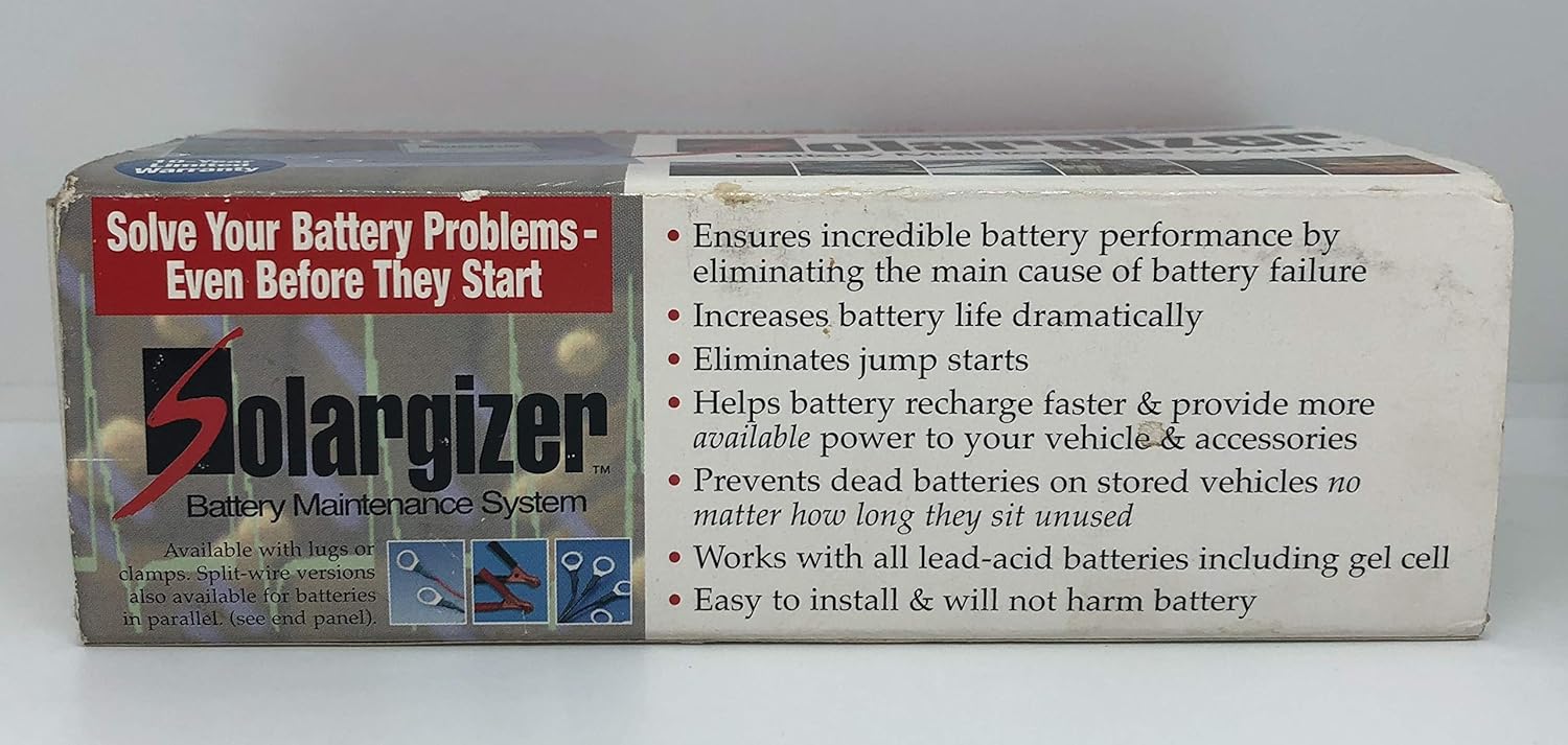 12v Solargizer Battery Maintenance System For All Lead Acid Batteries Up To 12 Volts Batteries Accessories Amazon Canada 12v Solargizer Battery Maintenance System For All Lead Acid Batteries Up To 12 Volts Batteries Accessories Amazon Canada