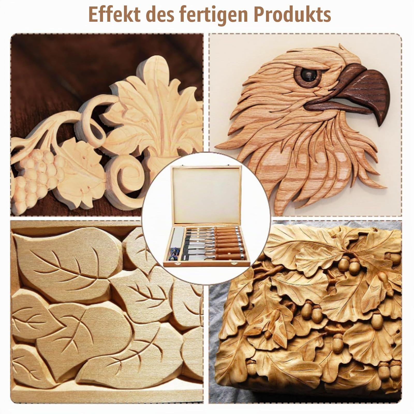 Stemmeisen Stechbeitel Set für Holz, Meißel für Holzbearbeitung Mit Schleifsteinen Und Abziehführung,Stecheisen Satz für Anfänger und Profis Holzmeiselset für Holzarbeiten Anfänger Und Profis