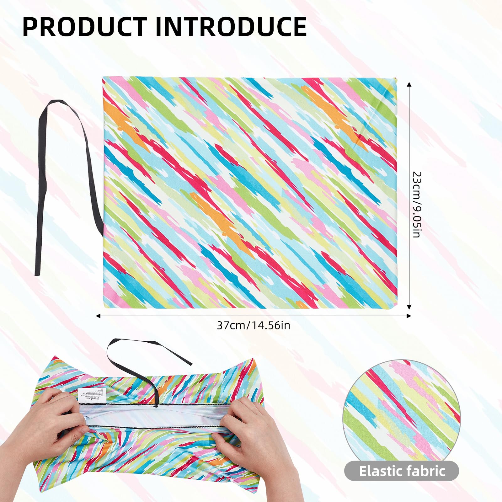 NICENEEDED Scrawl Stretchable Book Covers, Stretchy Book Protector - Image 2