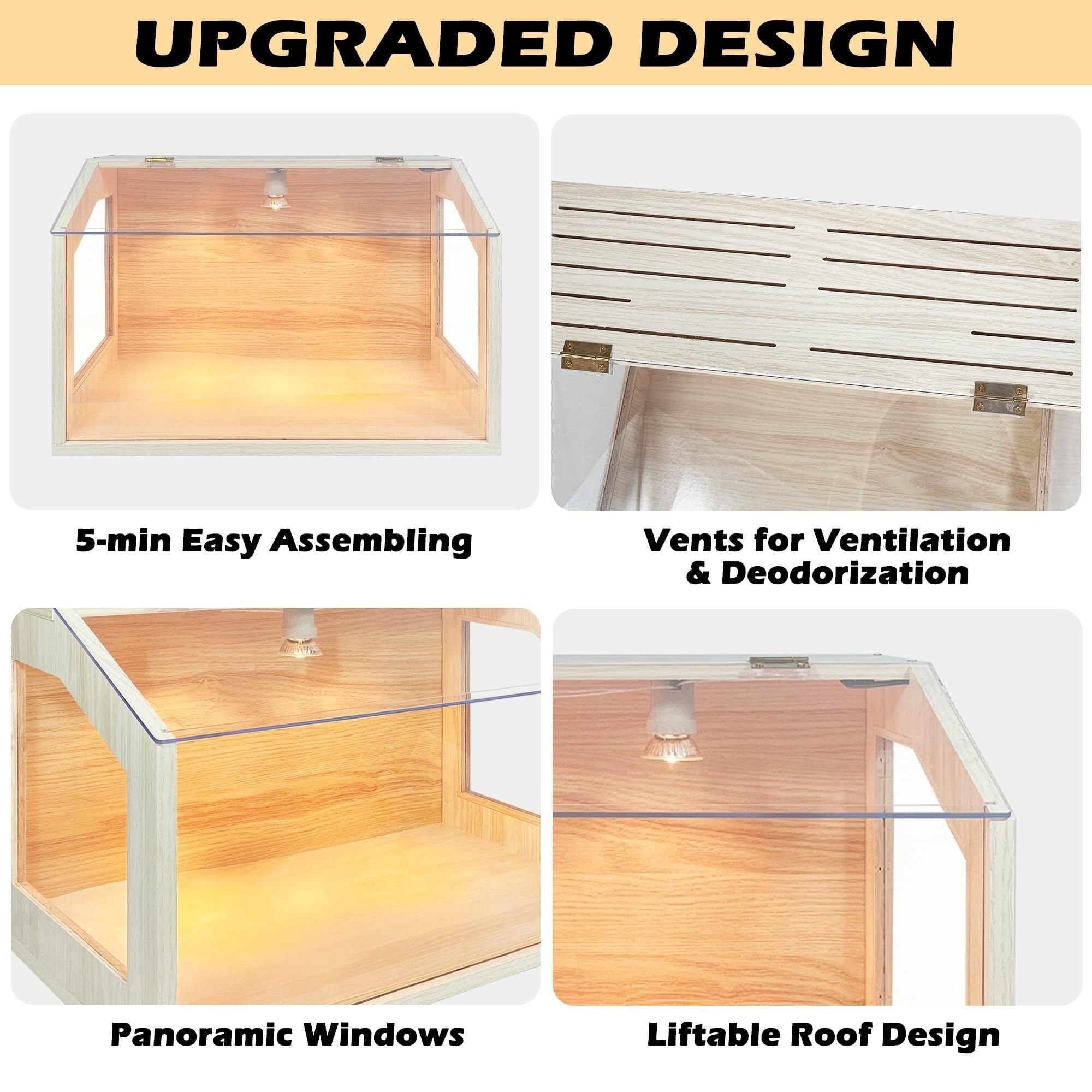 Caja criadora para pollitos, Caja criadora inteligente para 20 pollitos, Caja criadora para pequeños, ideal para animales pequeños como pollos, patos, codornices, hámsteres y lagartos