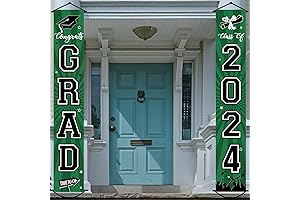 2024 Graduation Banner Class of 2024 Congrats Grad Porch Sign Party Decorations...