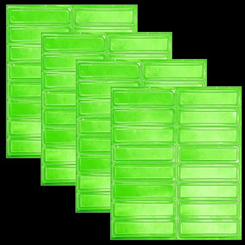 Kanayu 64 calcomanías de seguridad para casco duro, calcomanías de seguridad adhesivas de construcción, calcomanías reflectantes para casco de 1 x 4