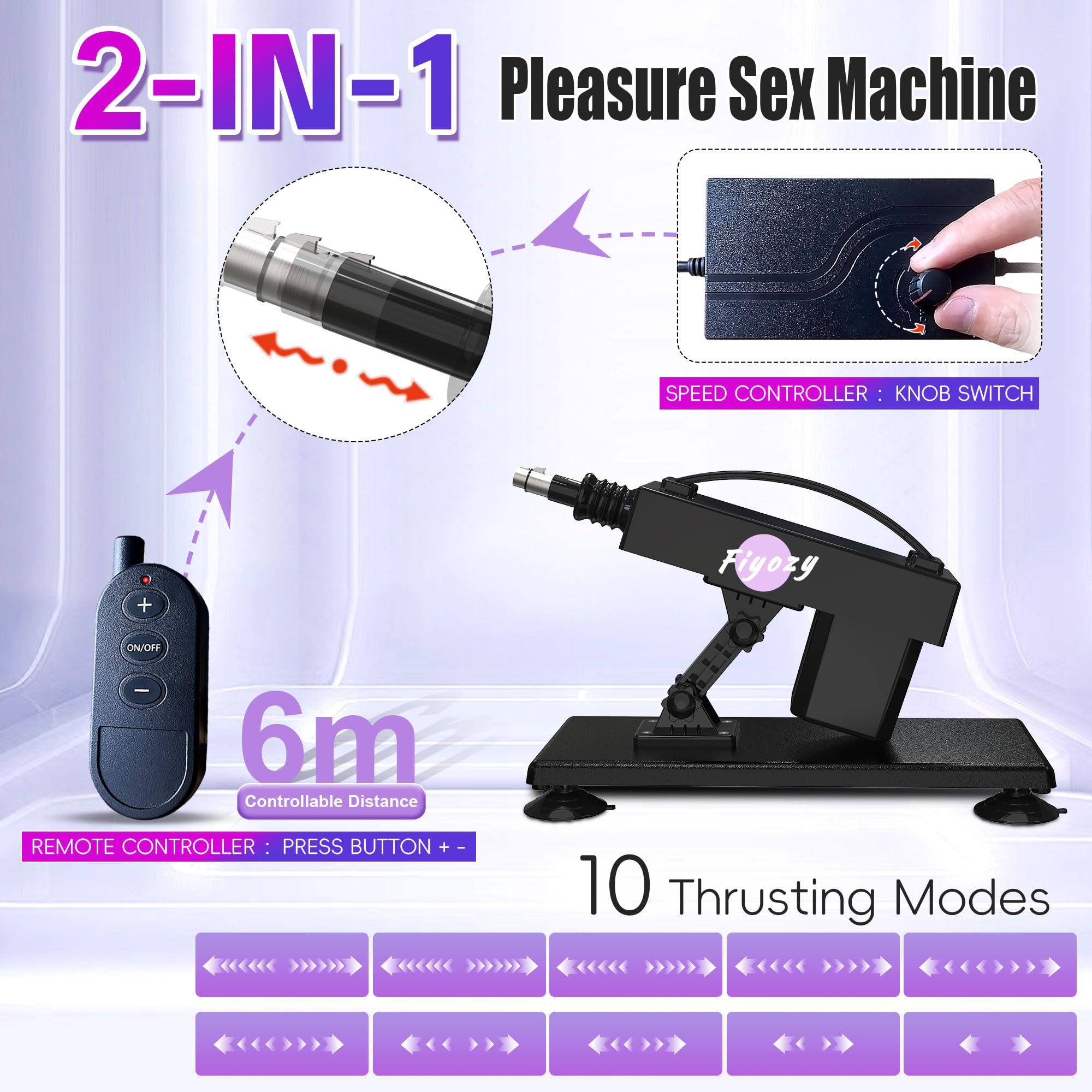 Remote Control Premium Sex Machine Adjustable Speed Thrusting Machine – Sex Machine & Sex Doll Adult Toys Online Store