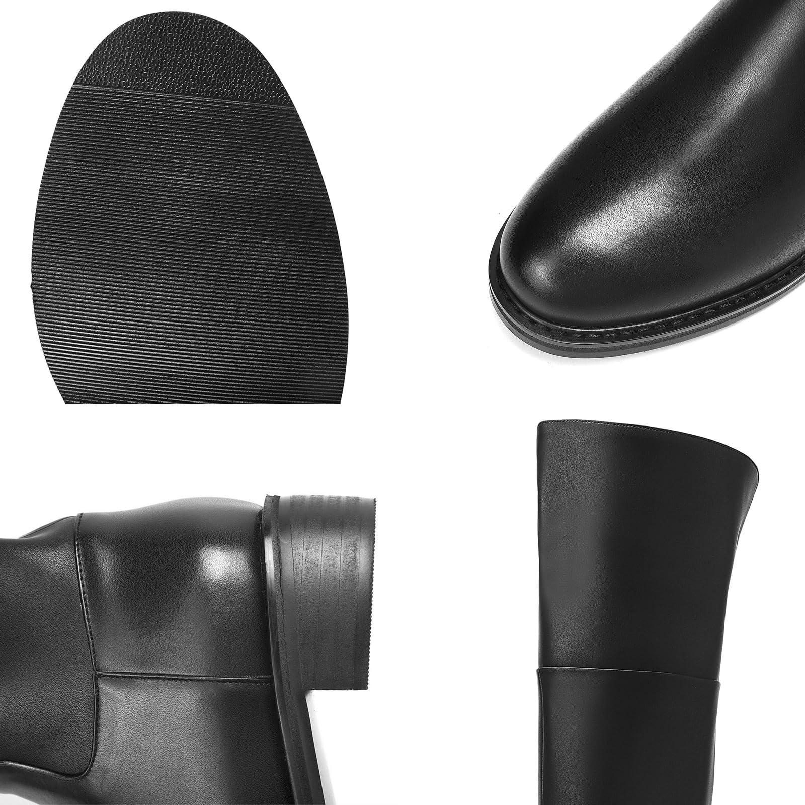 Botas De Equitación Ecuestre (35-40), Botas Altas Ecuestres, Cremallera Lateral/Tacón Medio (3-5 Cm), Suela De Goma/Antideslizante, Sobre La Rodilla, Para Primavera Otoño,39,Brown