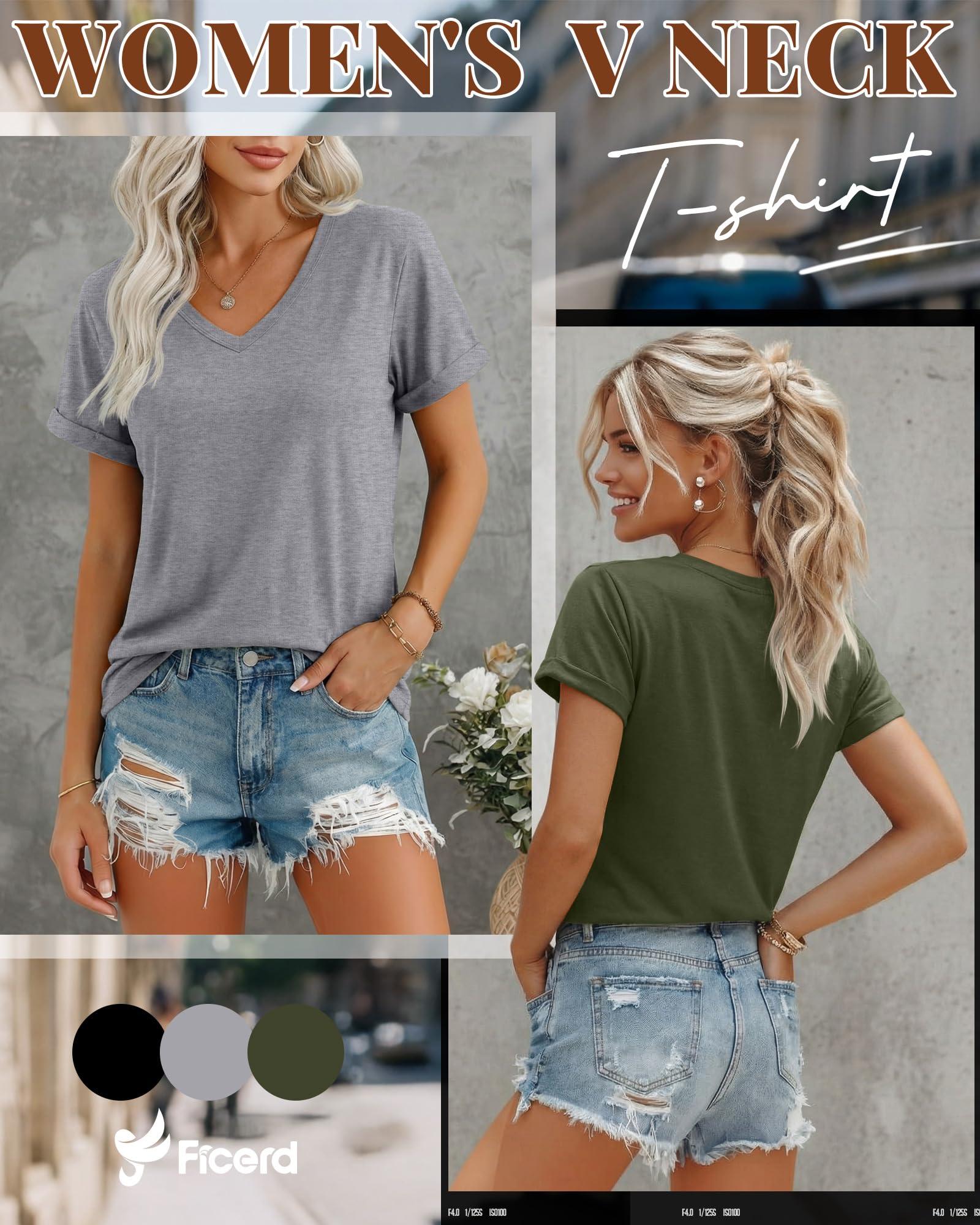 Ficerd Moda›Mujer›Ropa›Camisetas, Tops y Blusas›Camisetas