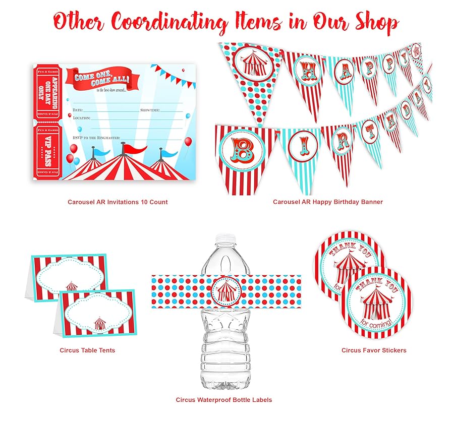 Amazon.com: POP parties Circus Carnival Bottle Wraps - 20 Circus Water Bottle Labels - Carnival Decorations - Made in The USA : Home & Kitchen amazon-com-pop-parties-circus-carnival-bottle-wraps-20-circus-water-bottle-labels-carnival-decorations-made-in-the-usa-home-kitchen