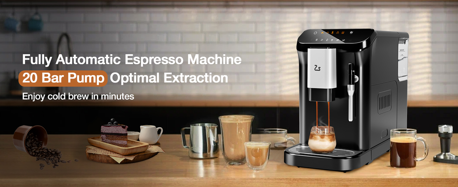 Amazon.com: Zstar Fully Automatic Espresso Machine with Milk