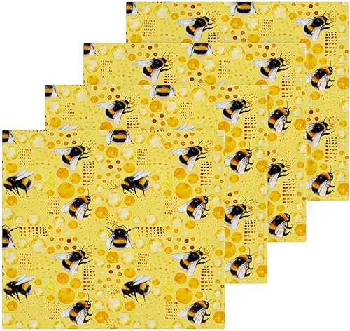 SUABO Toallas de baño de algodón suave, toalla de panal de abeja amarilla para la cara, paños absorbentes de secado rápido para baño, spa, gimnasio,