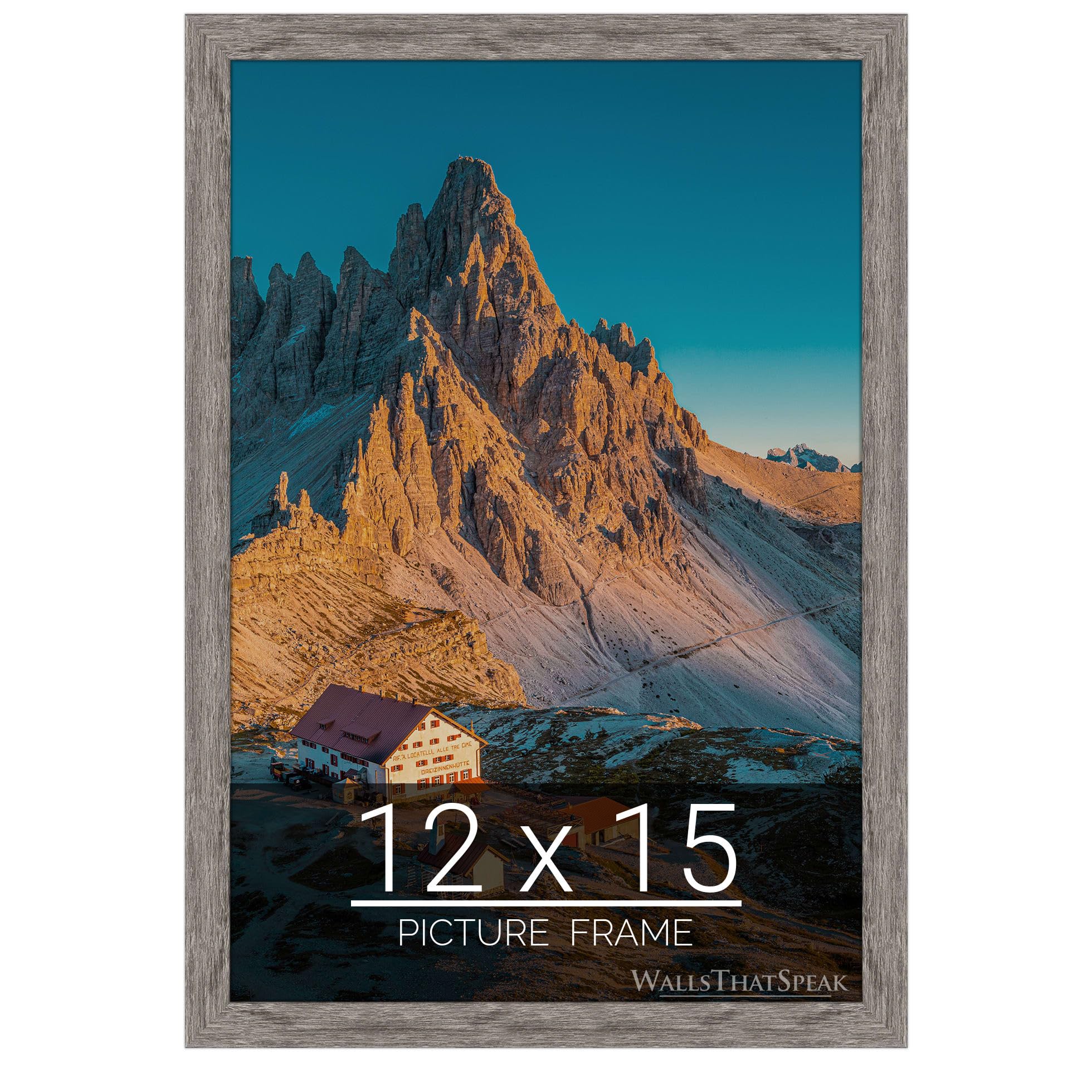 wallsthatspeak 12x15 Gray Picture Frame