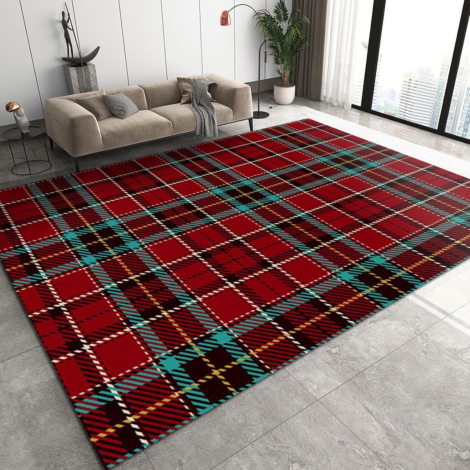 Tapis enfants facile à nettoyer 100 x 200 cm lavable pour salle de jeux