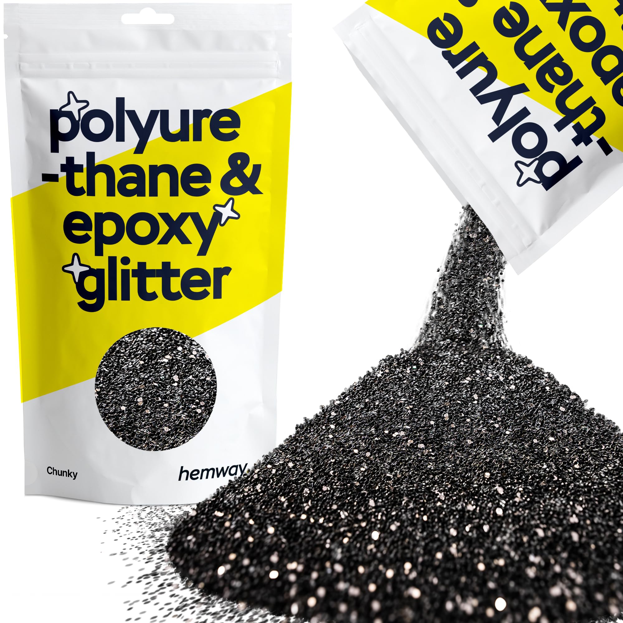 Hemway Resin Glitter Bronze Brown 100g Super Chunky | Polyurethane & Epoxy Glitter for Resin Crafts, Tumblers, Coasters, Floor & Table Art — view 219