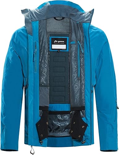 Chaqueta de esquí de nieve para hombres a prueba de viento impermeable transpirable aislada capa de snowboard