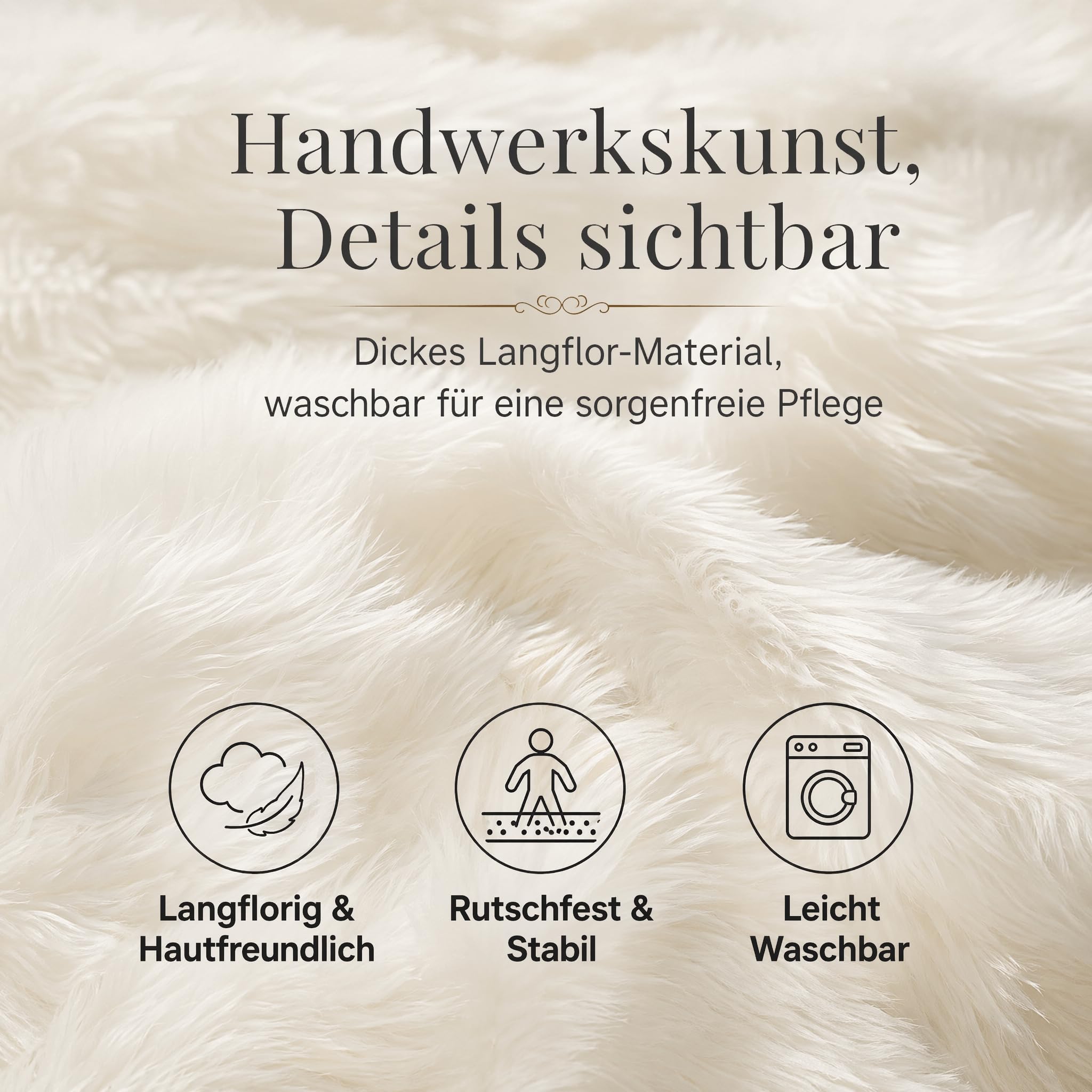 Lammfell Schaffell Teppich Faux Lammfell Schaffell Teppich Fellteppich Kunstfell Weicher Fell Carpet Kunstfell Teppich Longhair Flauschiger Teppich für Bettvorleger Sofa Blau 60x180cm