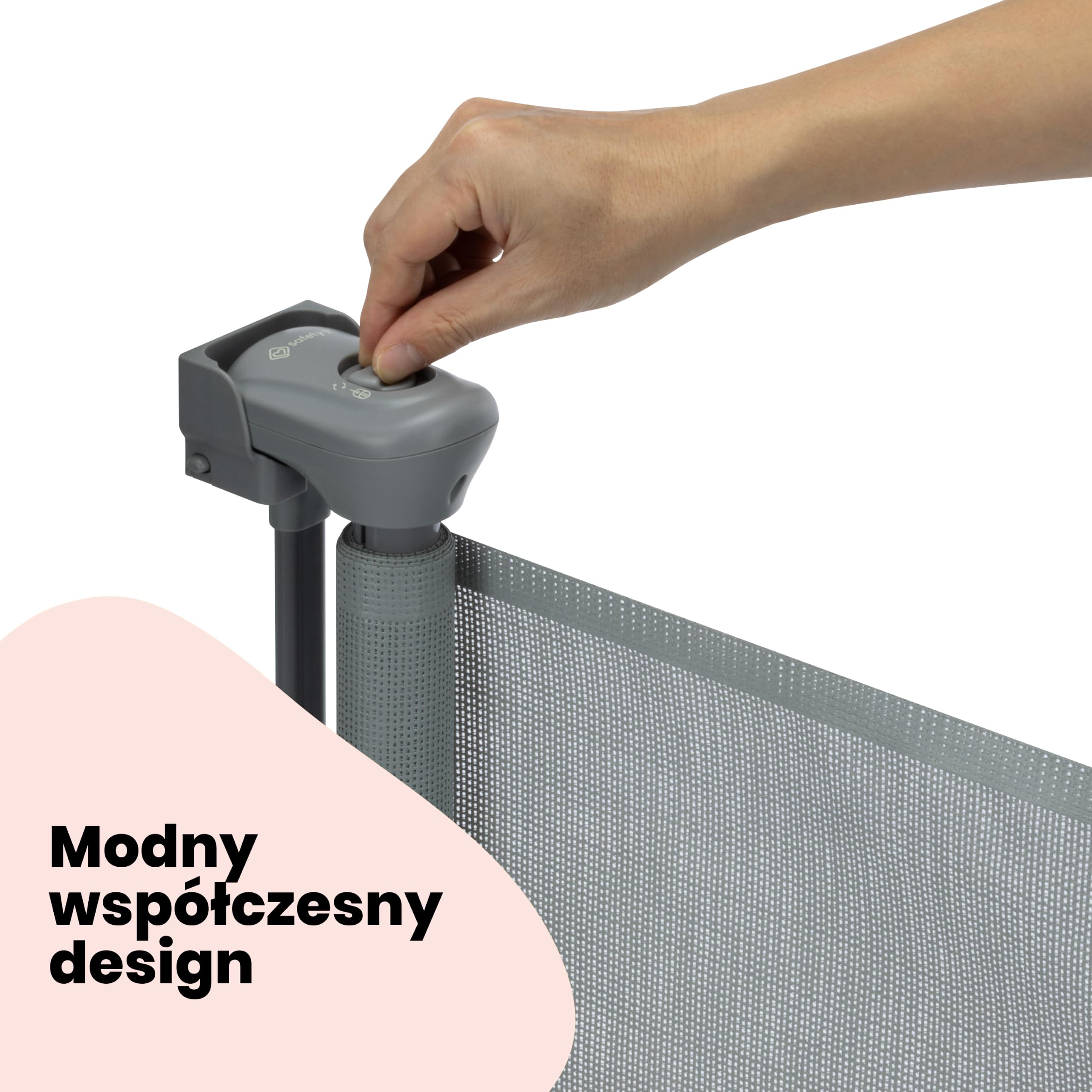 Safety 1st Rozsuwana Bramka Zabezpieczająca 140 cm, Light Grey