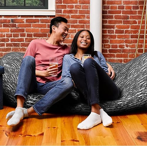 Miniatura 4 de Yogibo Luxe Max - Puf gigante de 6 pies, tumbona para adultos, niños y adolescentes con relleno, extragrande, grande, enorme, de felpa, puf