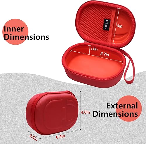 Miniatura 11 de LTGEM - Funda compatible con altavoz Bluetooth JBL Clip 4/5 Ultra portátil, impermeable, a prueba de polvo, color azul Azul / Patchwork