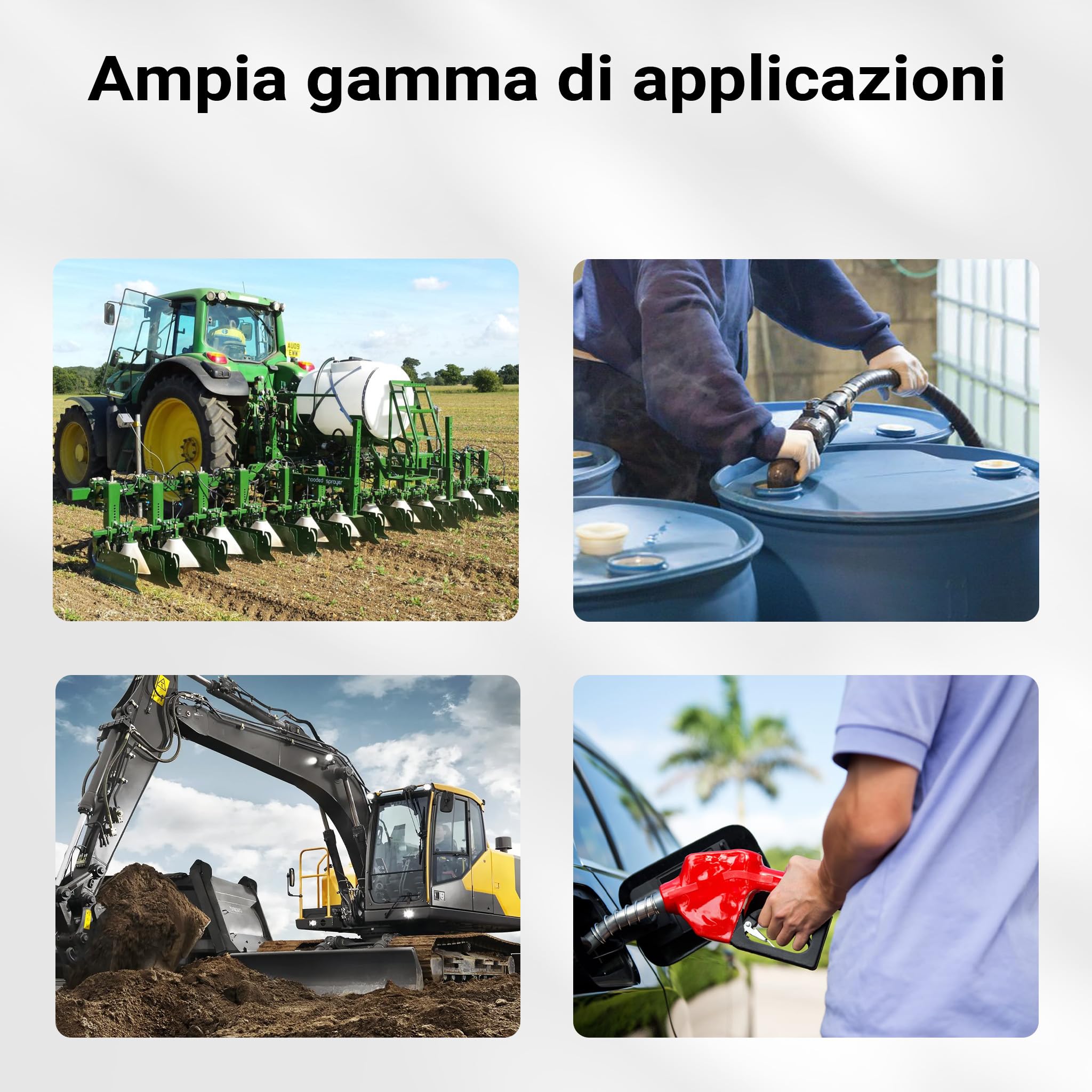 Contatore per pompa gasolio diesel 3,5 bar 20-120 l/min 25,4 mm indicatore flusso