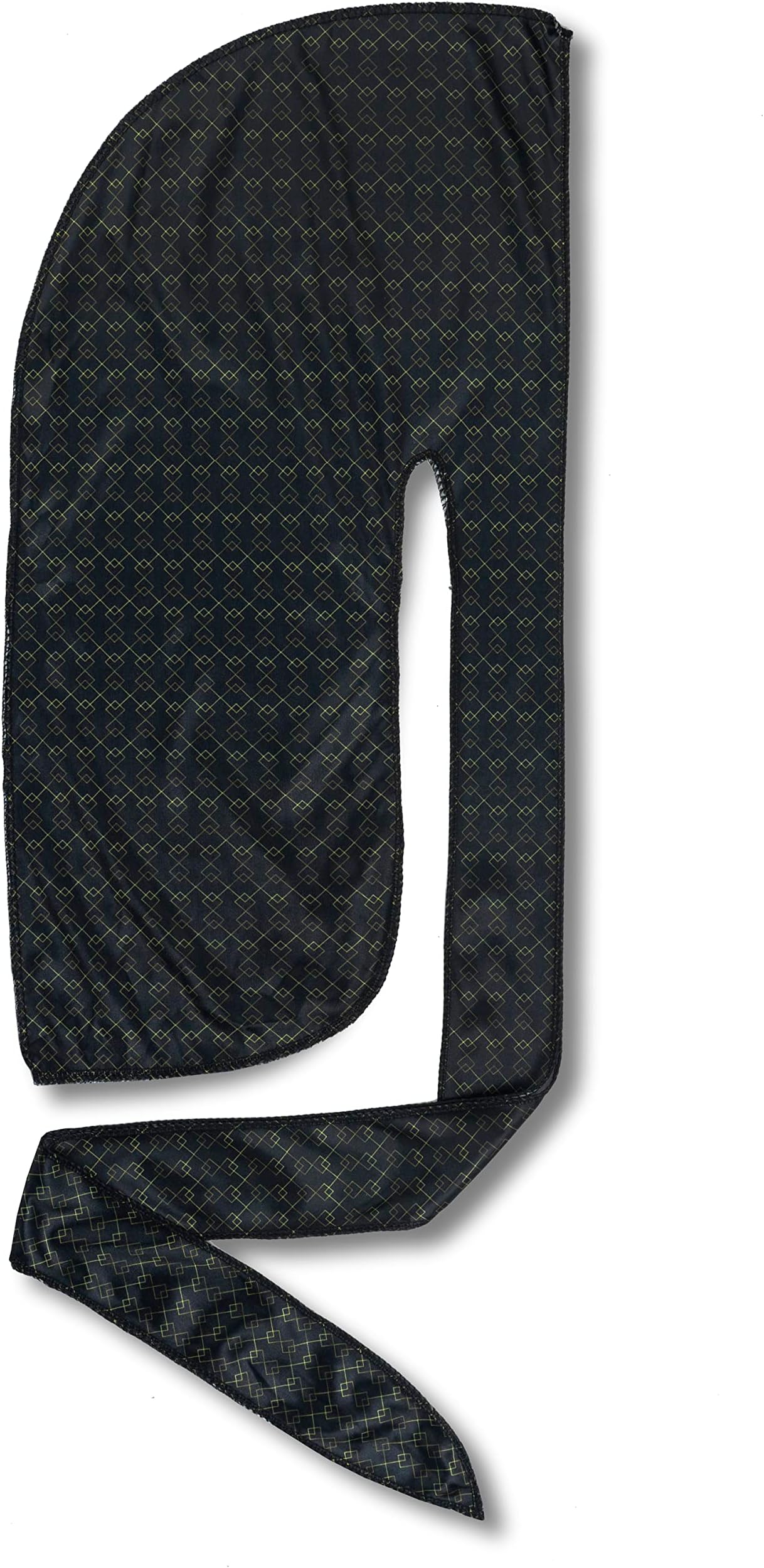 Roman-T Premium Silky Satin Durag - Headwrap - Long, Wide Tails