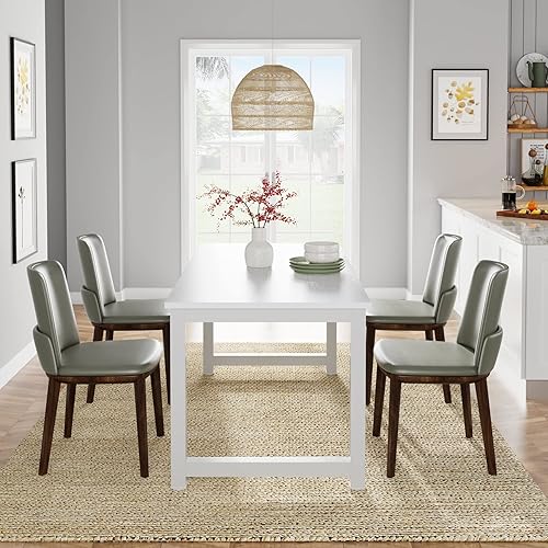 Miniatura 5 de Tribesigns Mesa de conferencias pequeña, 62.9 pulgadas de ancho x 31.5 pulgadas de profundidad, mesa de sala de reuniones, escritorio para sala de