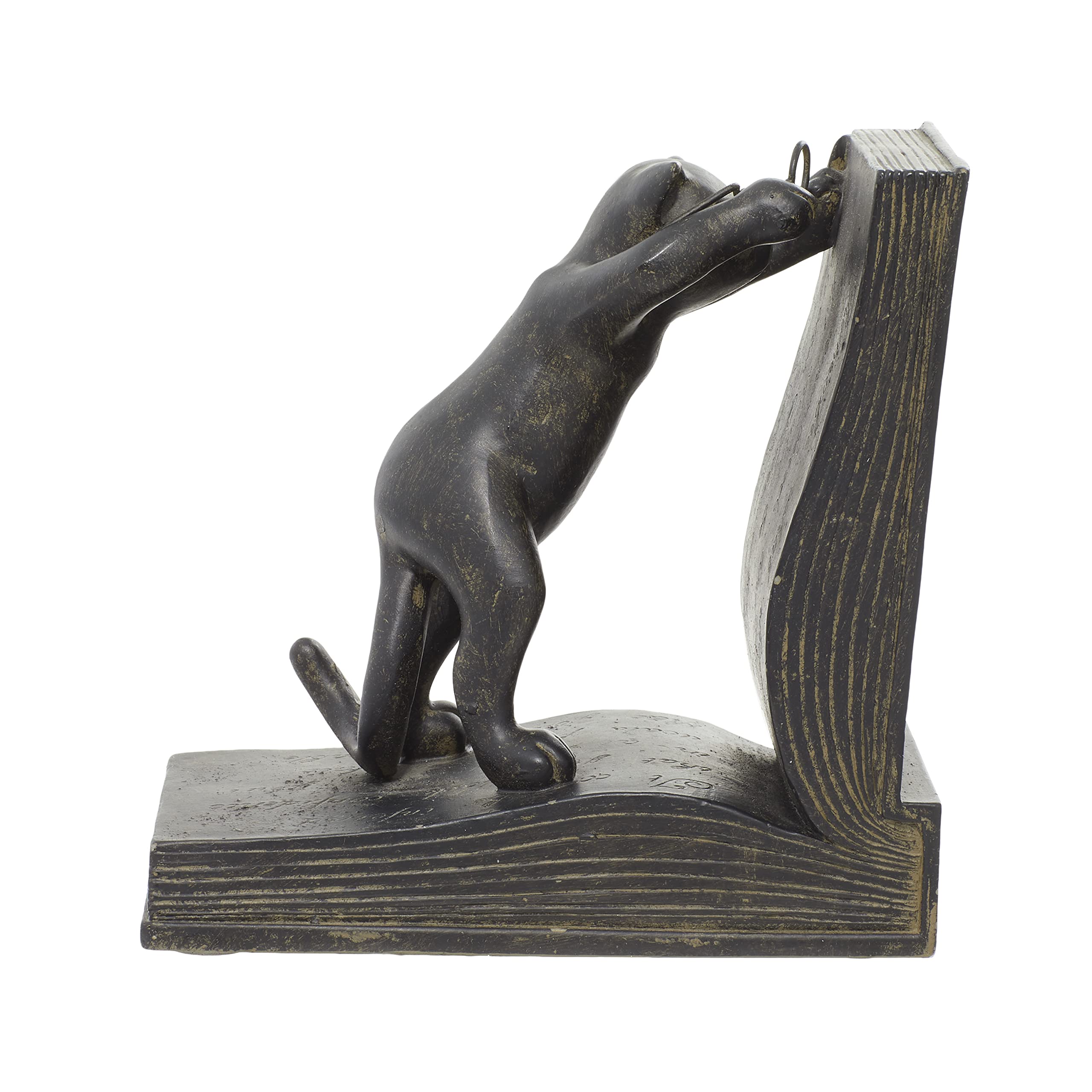 Deco 79 Gato de Polystone sujetalibros Par para Libros Lovers- (44690)