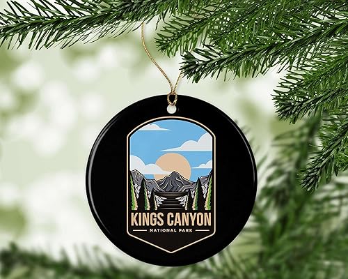 Miniatura 2 de Adorno del Parque Nacional King Canyon – Regalo del Parque Nacional King Canyon – Adorno de Navidad del Cañón del Rey – Decoración del Parque