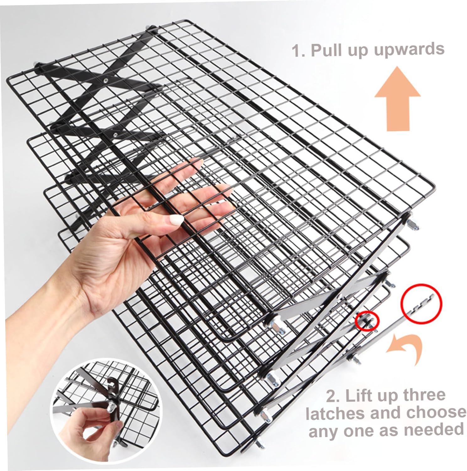 Collapsible Cooling Racks for Baking 4 Tier Hollow-Out Iron Baking Cooling Rack with Adjustable Spacing X-Shaped Cookie Rack for Pies, Pancakes