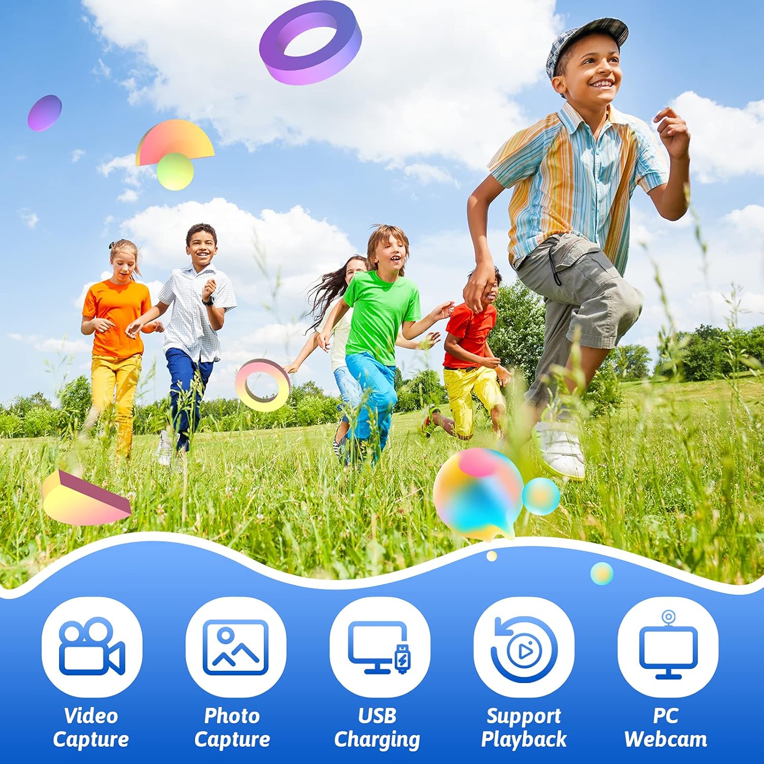 Gеt Pорulаr оƒƒеr Ourlife Kids Waterproof Camera, Kids Camera for 3-12 Year Old Boys Girls Christmas Birthday Gifts Camera for Kids Underwater Sports Camcorder Camera 1.77 Inch Screen with 8GB Card (Navy Blue)